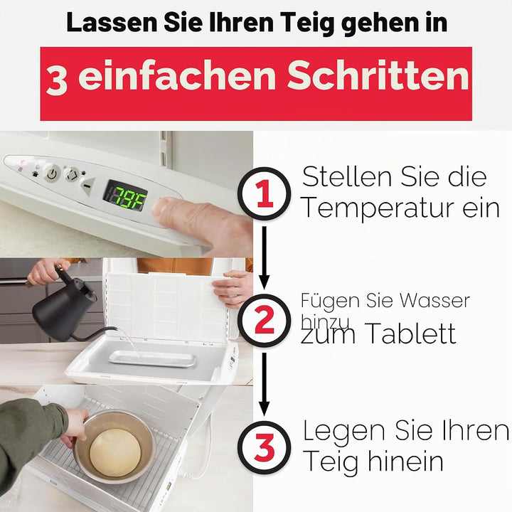 Brod and Taylor Regal-Set, Edelstahl Proofer and Slow Cooker weiss, Proofer and Slow Cooker