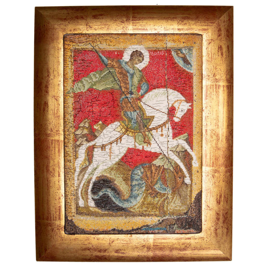 Thea Gouverneur - Kreuzstich-Set - St. GeorgeIkone - Aida - 18 Count - Für Erwachsene - 498A, St. Ge