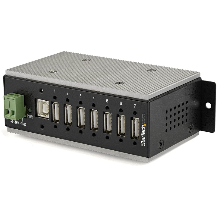 StarTech.com USB 2.0 Hub (7-Port Industrial USB 2.0 Hub mit ESD-Schutz, 350W Überspannungsschutz , W