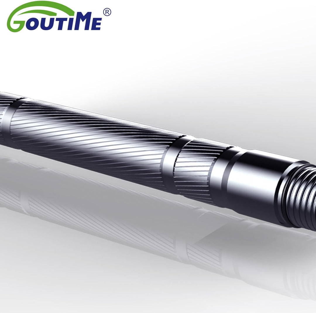 Goutime Aluminium-Trekkingstöcke Wanderstöcke – Höhenverstellbar 123 cm stossdämpfend für Wanderunge