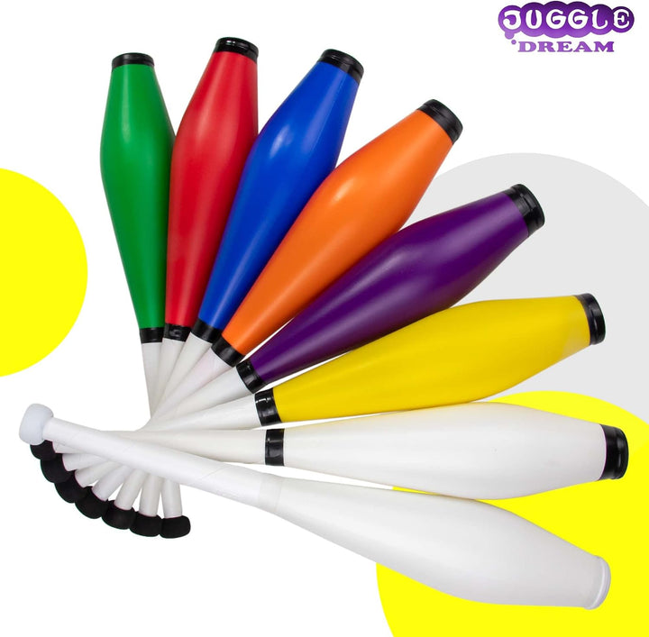 Juggle Dream Trainer Street Jonglierkeulen 3er Set Tolle Trainerkeule - Jonglierset für Anfänger und
