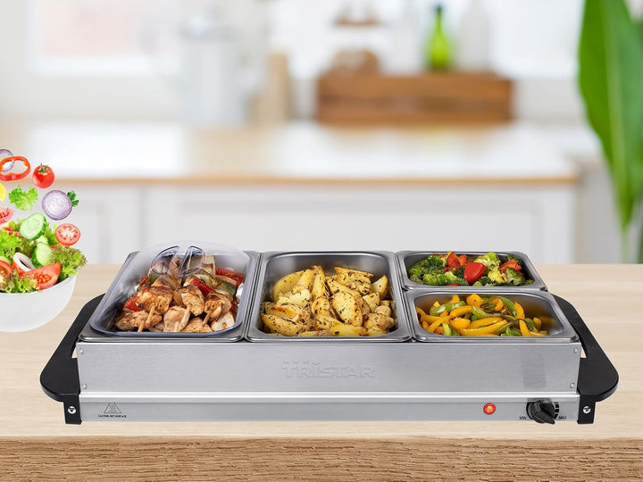 Tristar BP-6285 Buffet-Server, 300, Silber