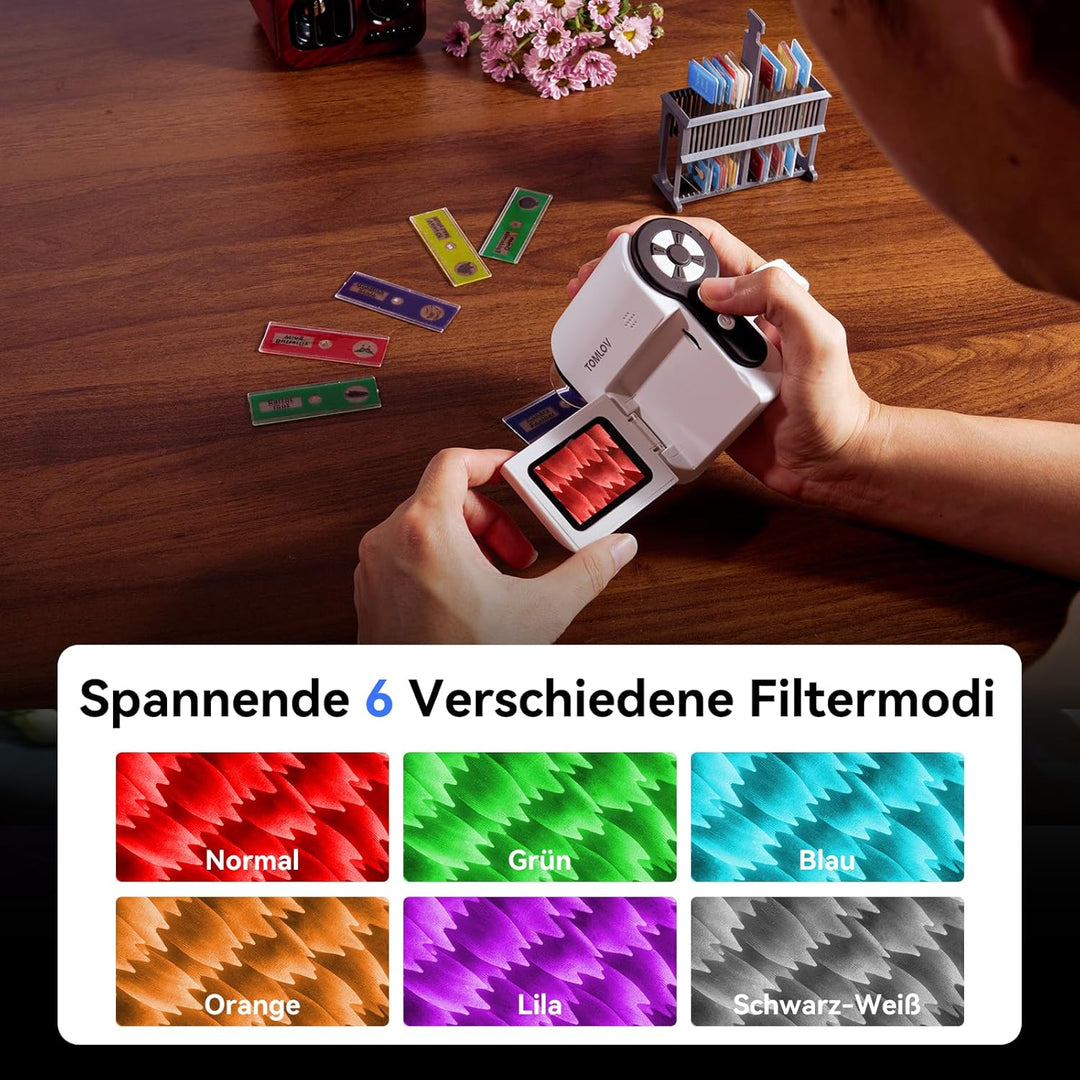 TOMLOV P20 Handheld Digital Mikroskop für Kinder, Mehrere Taschenmikroskop, Tragbare 1080P DV-Kamera
