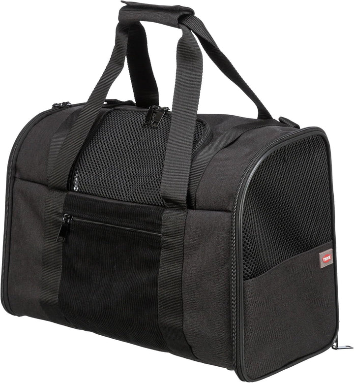 Trixie 2882 Rucksack Connor, 42 × 29 × 21 cm, schwarz/grau, schwarz/grau