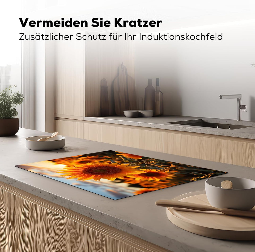 KitchenYeah© Herdabdeckplatte Einteilig Ceranfeld Abdeckplatte Küche Deko Ceranfeldabdeckung Herdabd