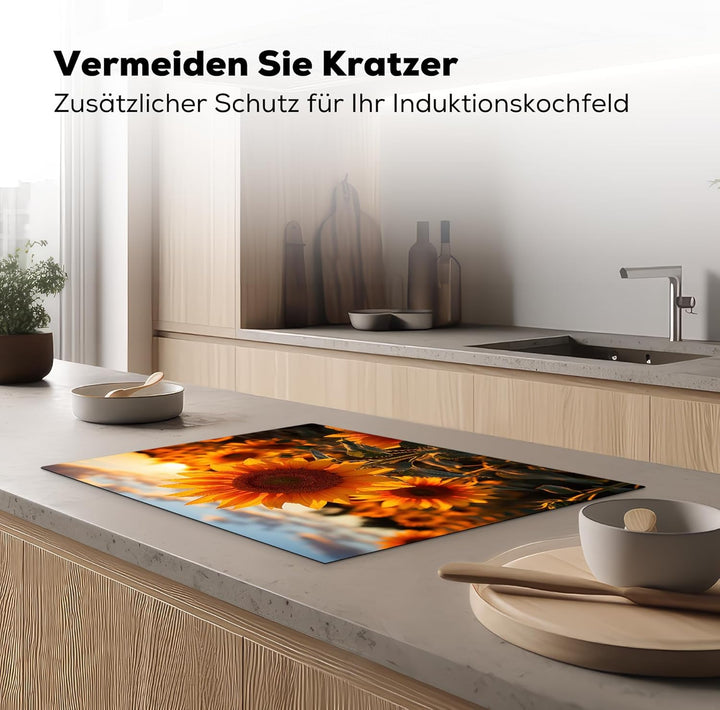 KitchenYeah© Herdabdeckplatte Einteilig Ceranfeld Abdeckplatte Küche Deko Ceranfeldabdeckung Herdabd