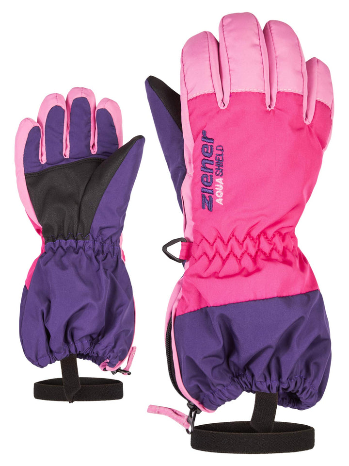 Ziener Baby LEVIO AS Minis glove Ski-Handschuhe/Wintersport | wasserdicht, atmungsaktiv, Dark Purple