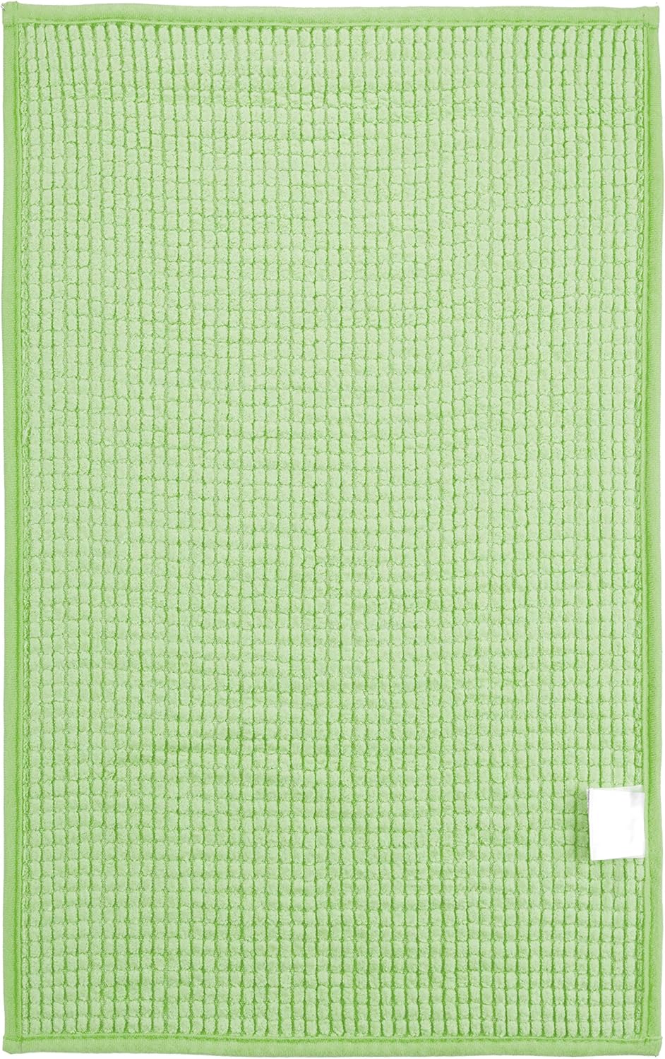 Brandsseller Moderne Chenille Badmatte Duschmatte Badeteppich im Shaggy Style (50x80 cm, Grün) 50x80