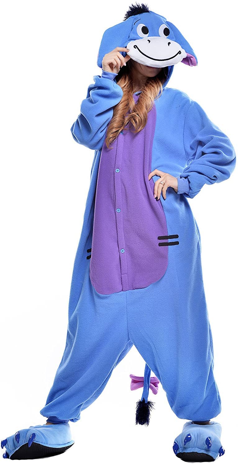 ZKomoL Pyjamas Onesies Cosplay Erwachsene Unisex Tiere Halloween Kostüm Kleid Loungewear, Tigermuste