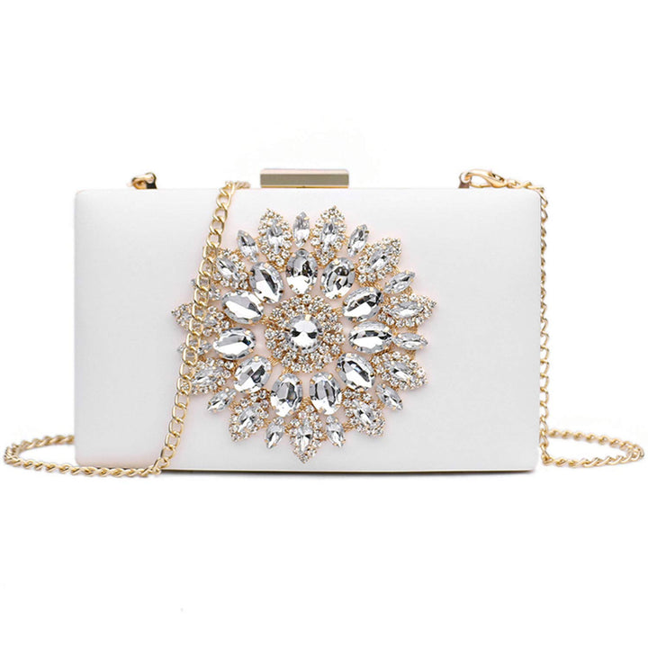 Jywmsc Damen Clutch mit Kette Party Hochzeit Handtasche für Braut Abendtasche Umhängetasche Handtasc