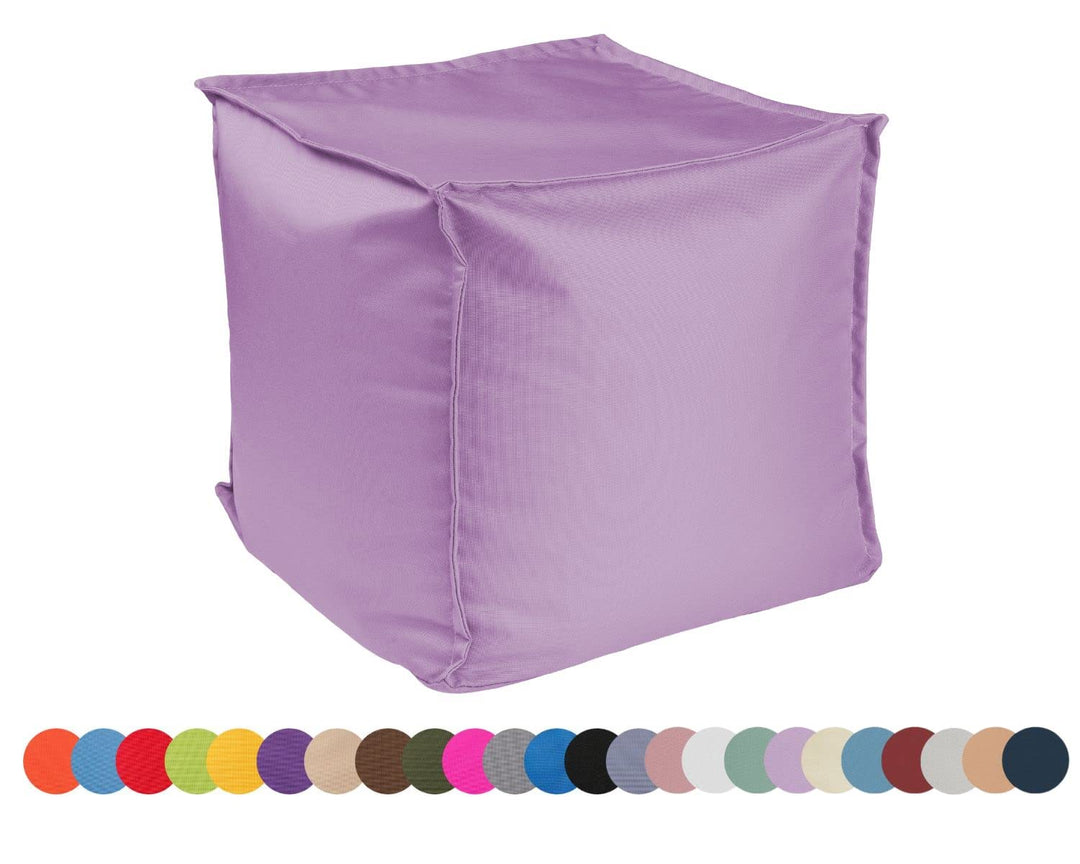 chilly pilley Sitzsack Sitzhocker mit EPS-Perlen Füllung 40x40x40cm Fusshocker Sitz-Pouf für Kinder