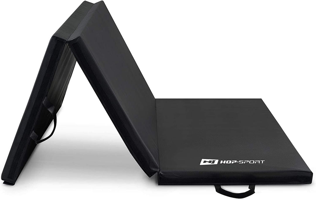 Hop-Sport Turnmatte klappbar - Bodenweichmatte für zuhause 183x90x5cm - Fitnessmatte, Gymnastikmatte