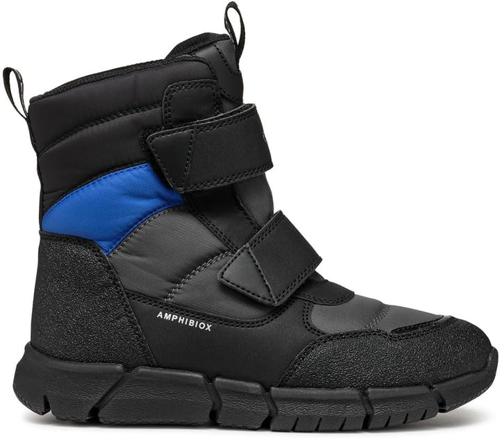 Geox Jungen J Flexyper Boy B ABX Ankle Boot, Dk Grey Royal