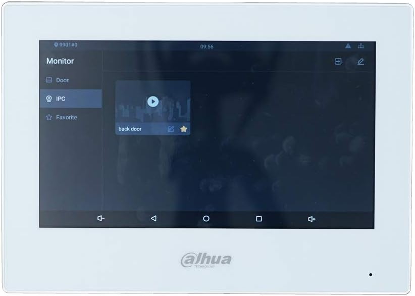 Dahua VTH5321GW-W 802.3af PoE Android 7-Inch IP Indoor Monitor, Video Intercom Monitor, Wired Doorbe