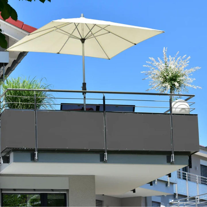 casa pura Balkon Sichtschutz UV-Schutz - 90x500cm - wetterbeständiges und pflegeleichtes HDPE-Spezia