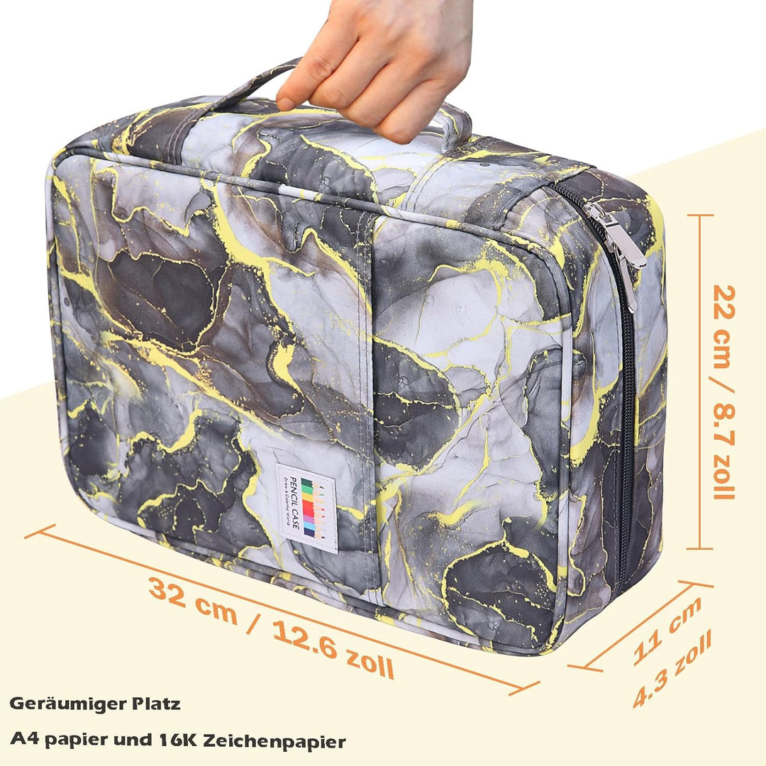 Federmäppchen Super Grosse, Schreibwaren-Stifttasche Federtaschen mit 100 Slots Organizer für Zeichn