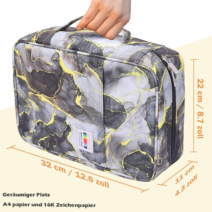 Federmäppchen Super Grosse, Schreibwaren-Stifttasche Federtaschen mit 100 Slots Organizer für Zeichn