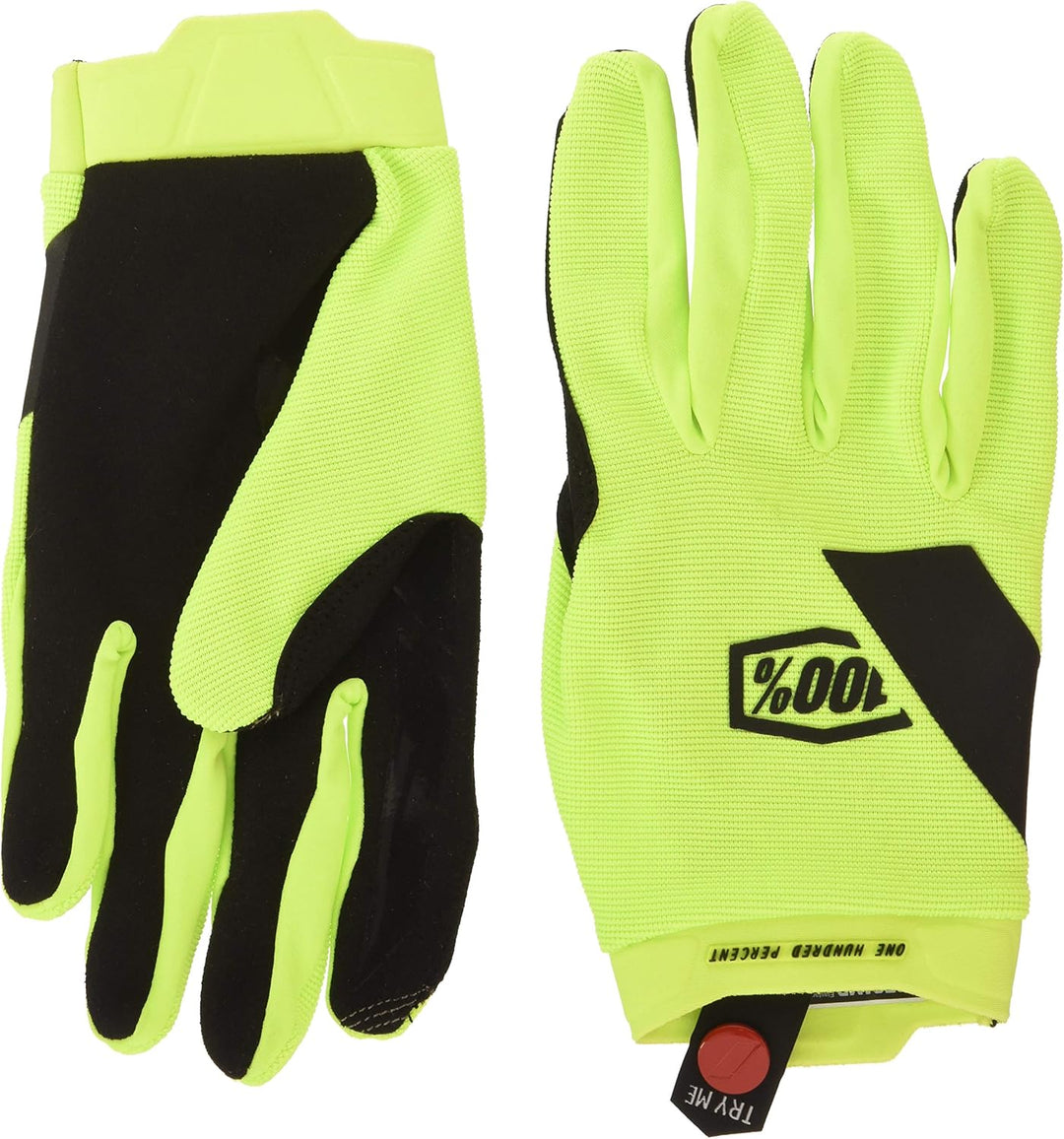 100 Percent Herren Ridecamp Glove Fluo Yellow - Lg Handschuh für besondere Anlässe, Amarillo, Median