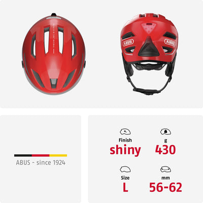 ABUS Stadthelm Pedelec 2.0 ACE - Fahrradhelm mit Rücklicht, Visier, Regenhaube, Ohrenschutz - für Da