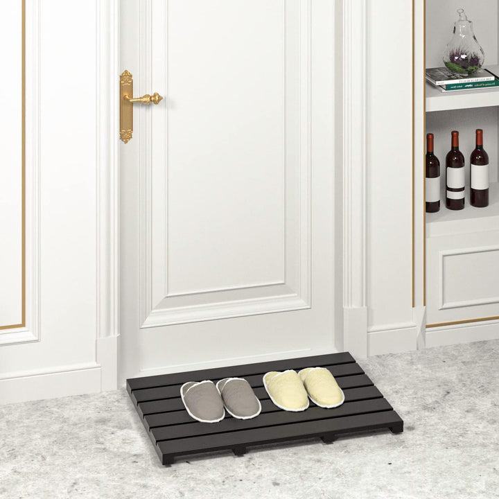 Badematte für Badezimmer Luxus Dusche - Rutschfest Bambus Holz Wasserdicht Bodenmatte für Innen oder