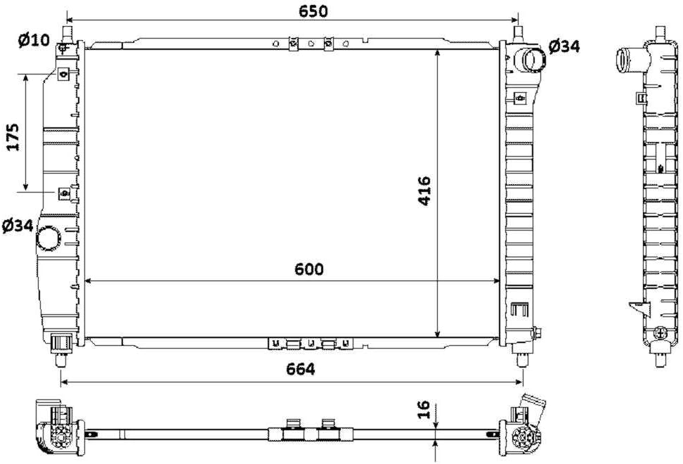 NRF 53902 Kühler, Motorkühlung