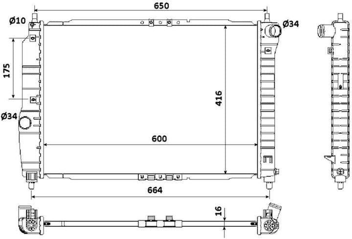 NRF 53902 Kühler, Motorkühlung