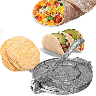 Tortilla-Pressmaschine, 16,5 Cm Durchmesser, Mais-Tortilla-Presse, Aluminiumlegierung, Tortilla-Masc