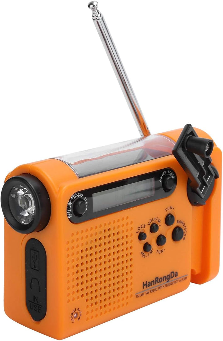 Notfallradio, FM AM SW Vollbandradio mit Solarladung für Den Aussenbereich, Tragbares Wiederaufladba