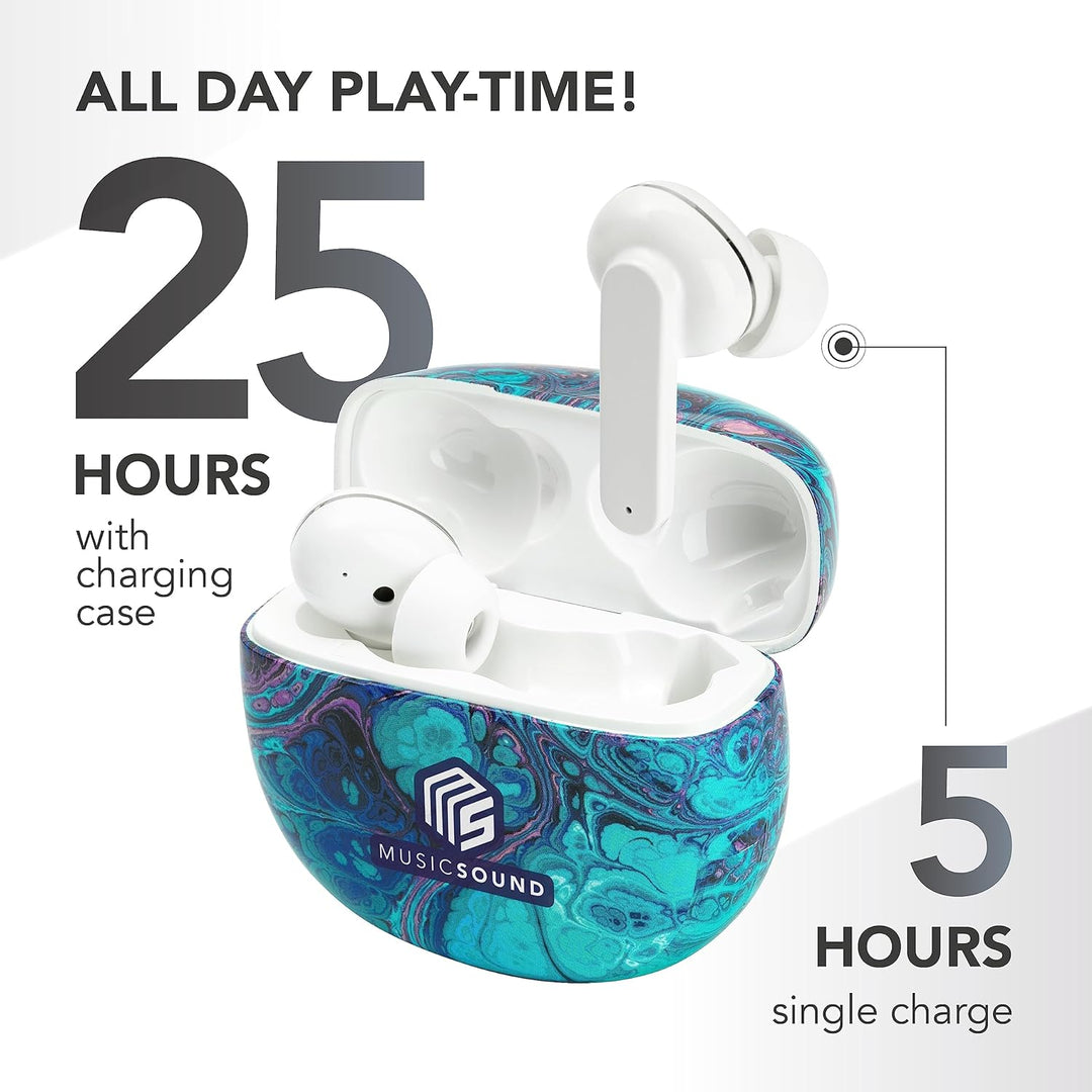 Music Sound | Bluetooth Kopfhörer Kabellos Intra-auriculaires | Casque Bluetooth Intra-auriculaires