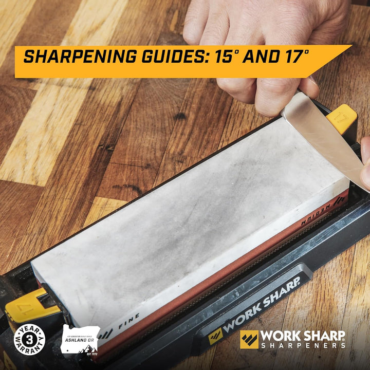 Work Sharp Schleifstein Messerschärfer, WSBCHWHT, 7.1" x 2.3" x 1.1", Schwarz