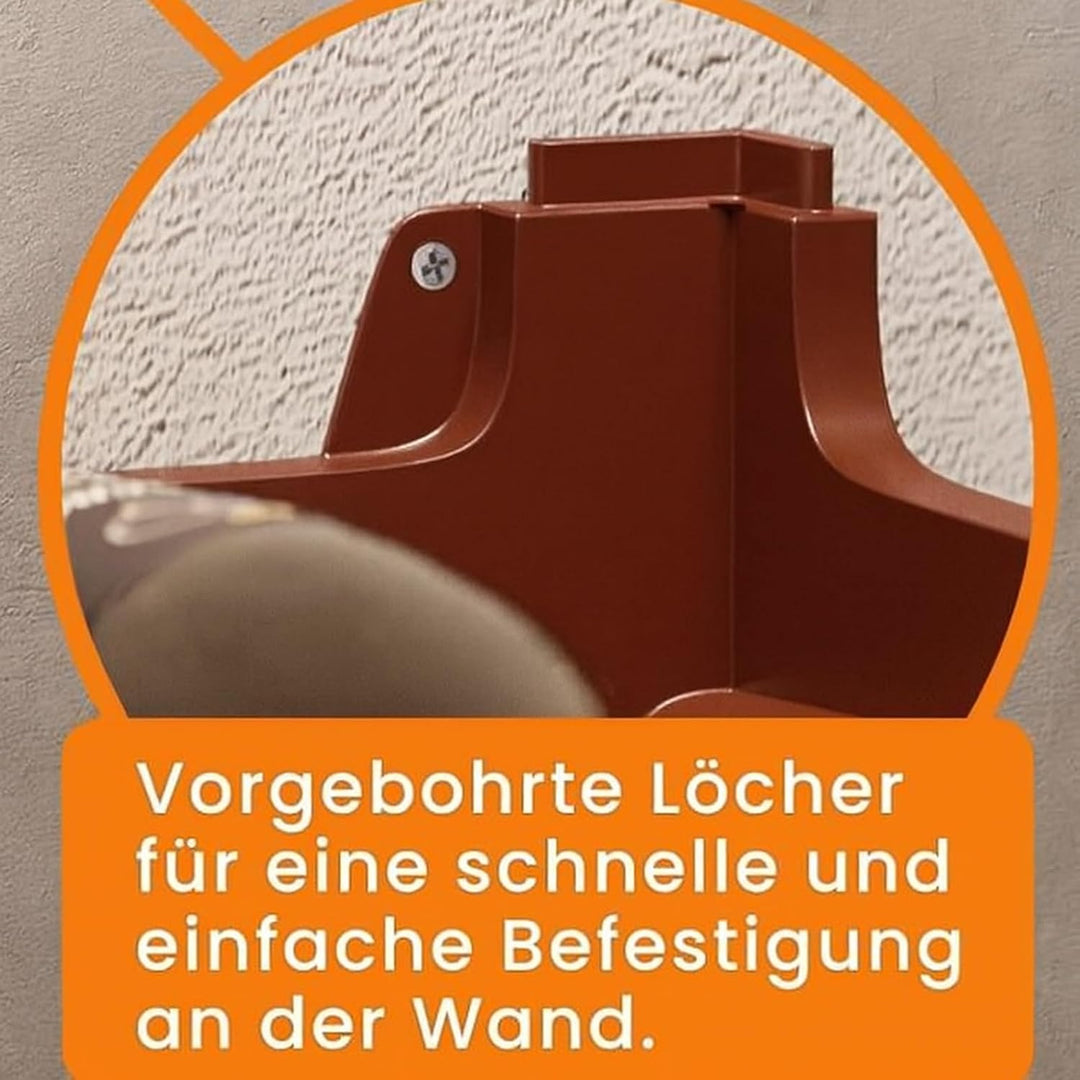 BURI Weinregal Kunststoff Braun für 36 Flaschen stapelbar 36 Flaschen Braun, 36 Flaschen Braun