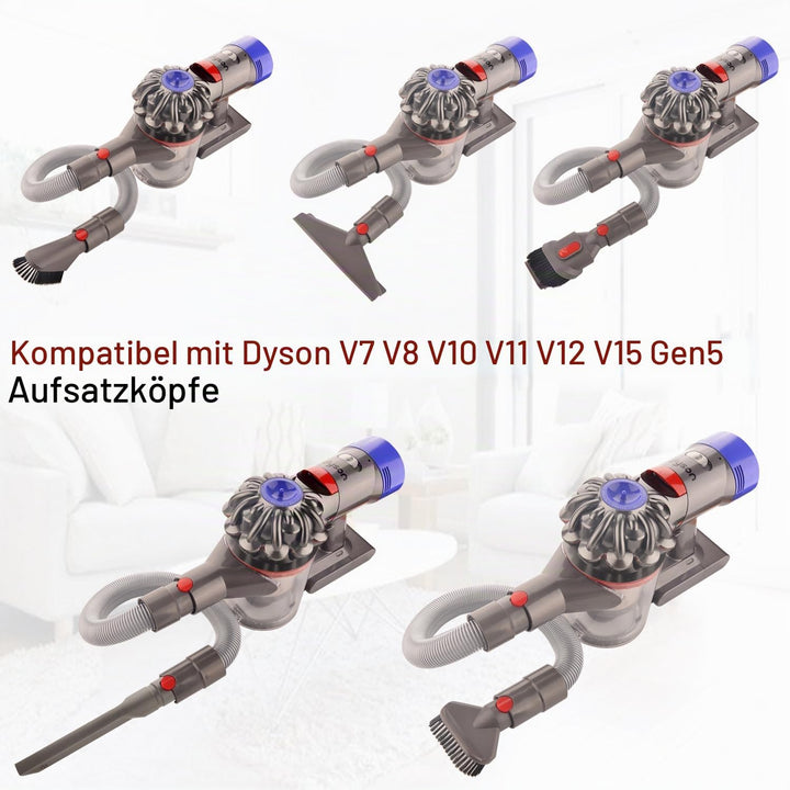 Staubsauger Zubehör Set Bürste Tool Düse Set mit Verlängerungs-Schlauch Ersatzteile für Dyson V7 V8