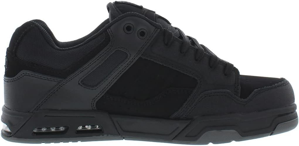DVS Herren Enduro Heir Skate-Schuh 45 EU Schwarzes Leder, 45 EU Schwarzes Leder