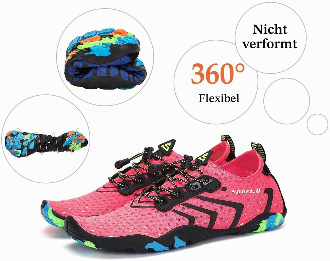 SAGUARO Badeschuhe für Herren Damen - 7/9 Drainagelöcher Schnelltrocknende rutschfest, Gr 35-48 36 E