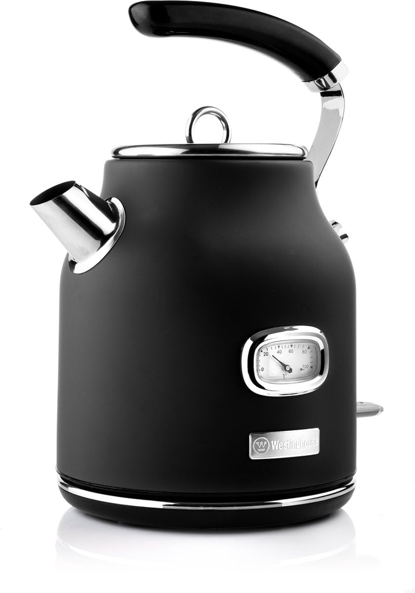 Westinghouse Retro-Wasserkocher, 1,7 L, elektrischer Wasserkocher, BPA-frei, mit Kalkfilter, 2200 W,