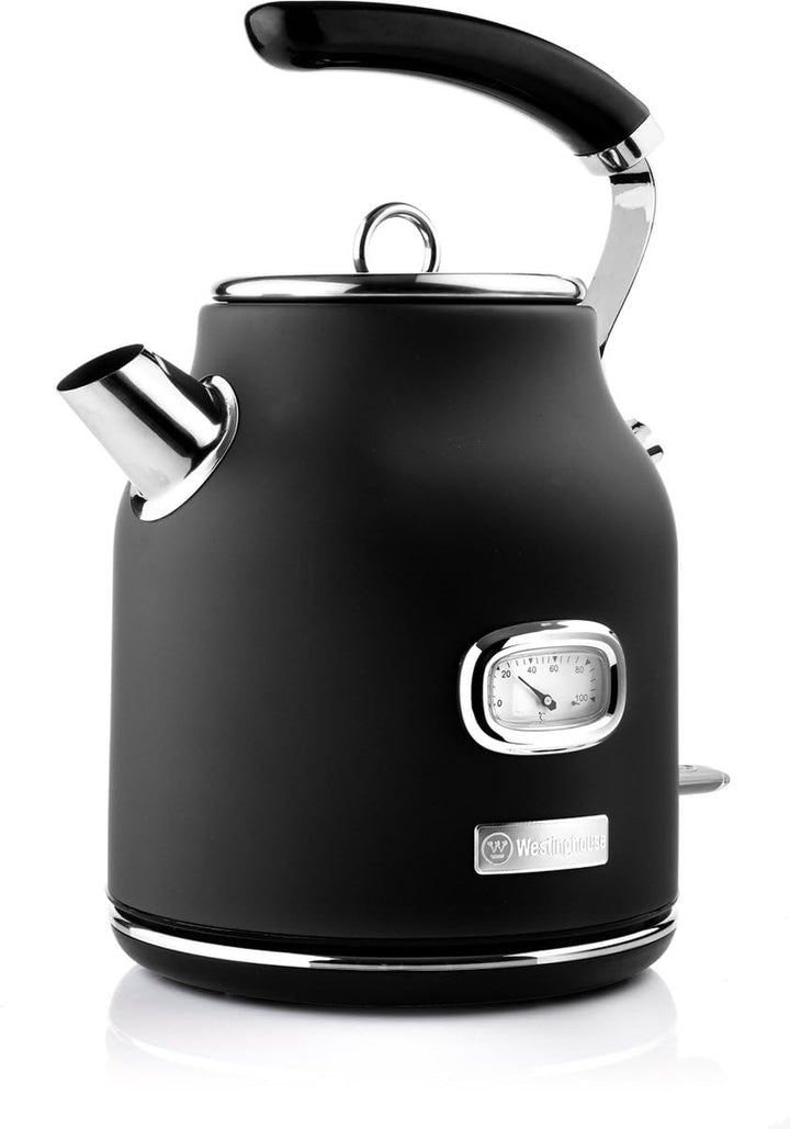 Westinghouse Retro-Wasserkocher, 1,7 L, elektrischer Wasserkocher, BPA-frei, mit Kalkfilter, 2200 W,