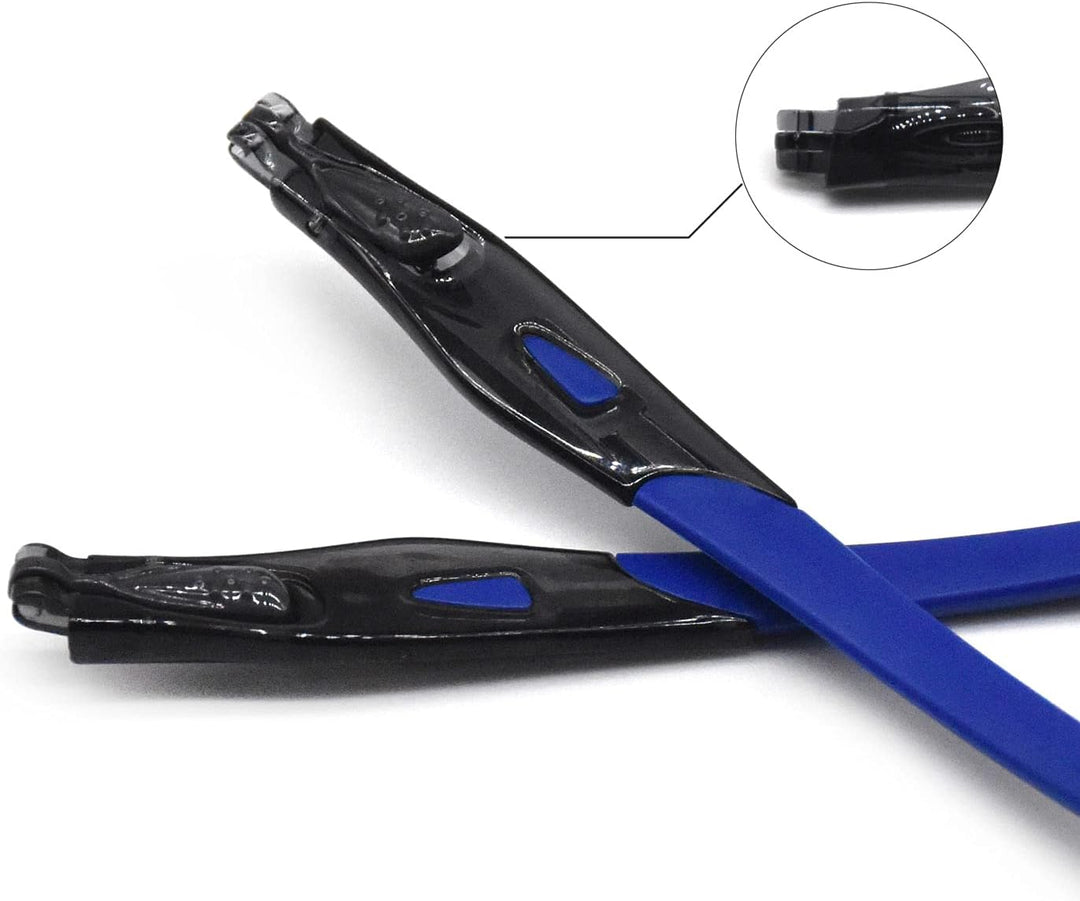 HKUCO Schwarz/Grün/Dunkelblau Gummiersatz Transparente Schwarz Rahmenbeine Für Oakley Crosslink Swee