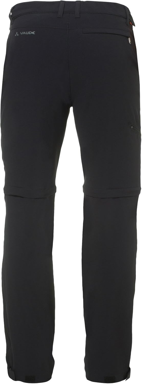 VAUDE Herren Hose Men's Farley Stretch T-zip Pants Ii Schwarz 48/S, Schwarz 48/S