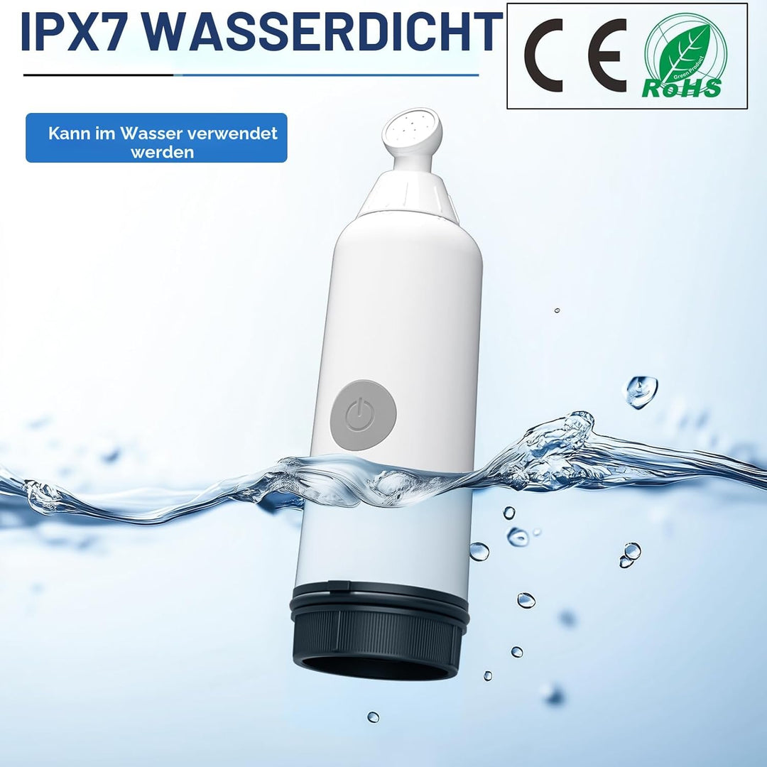 BIGCOW Tragbare Bidet mit 3 Sprühmodi | Elektrische Po Dusche | IPX7 Wasserschutz & Druckregulierung