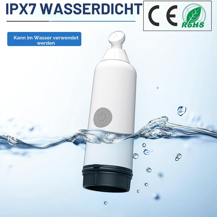 BIGCOW Tragbare Bidet mit 3 Sprühmodi | Elektrische Po Dusche | IPX7 Wasserschutz & Druckregulierung