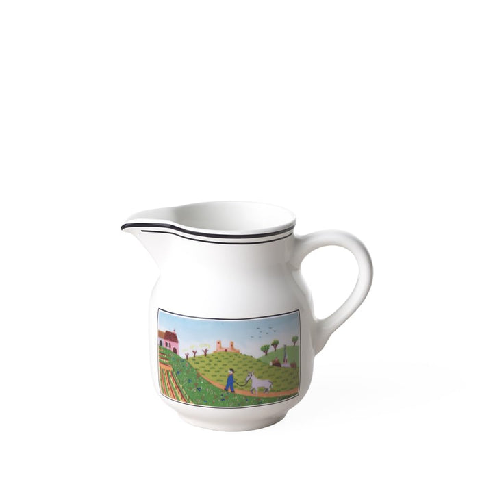 Villeroy und Boch Design Naif Milchkännchen, 250 ml, Höhe: 9cm, Premium Porzellan, Bunt