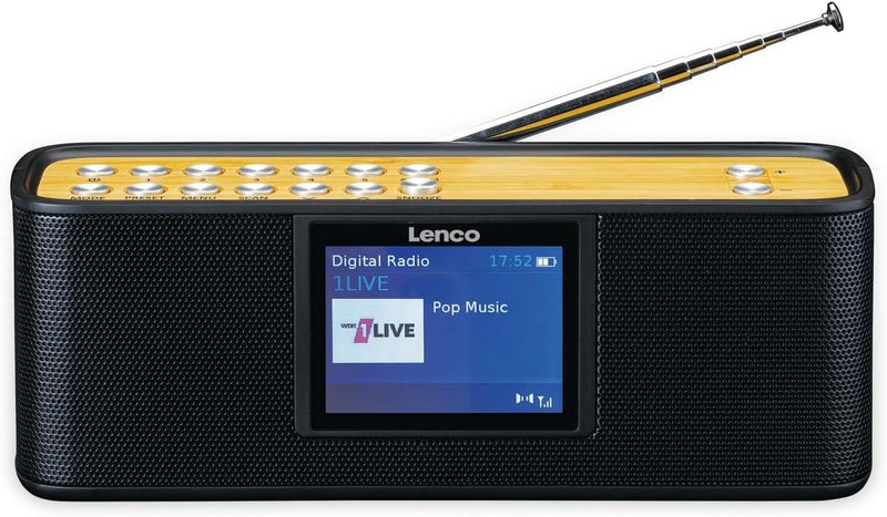 Lenco PDR-045 tragbares DAB+ Radio - DAB+ Radio mit Bluetooth® - PPL FM-Radio - 2 x 3 Watt RMS - 5 S