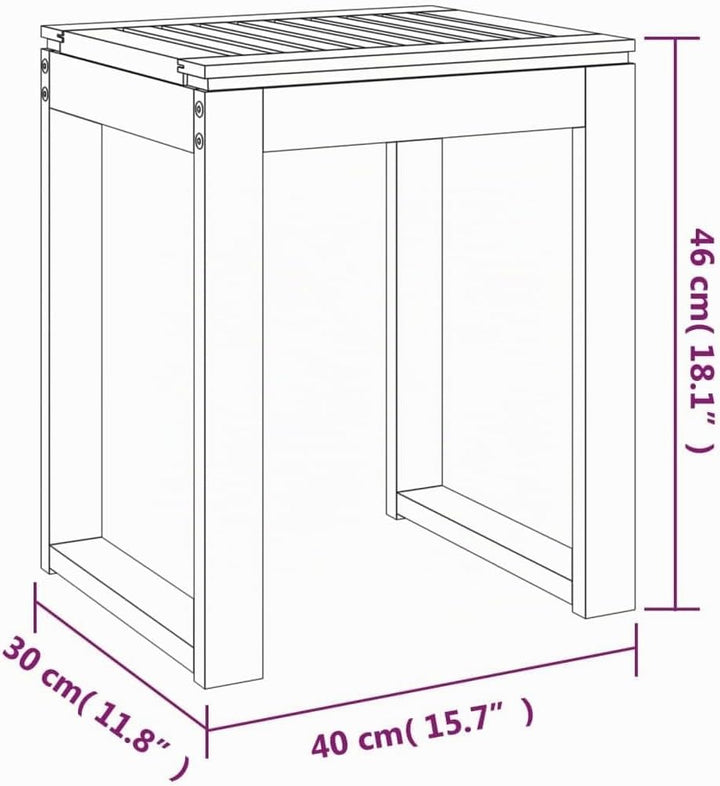 vidaXL Badhocker Duschhocker Duschsitz Duschstuhl Badestuhl Holzhocker Sitzhocker Hocker Stuhl Badez