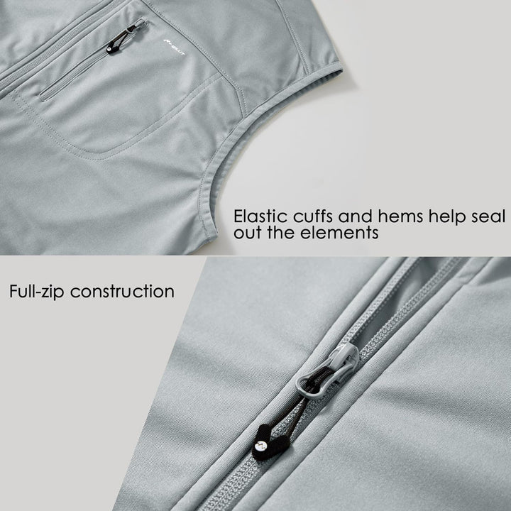 WILLIT Herren Golf Weste Leichtgewichtige Softshell-Weste Ärmellose Jacke für Wandern Laufen Causal