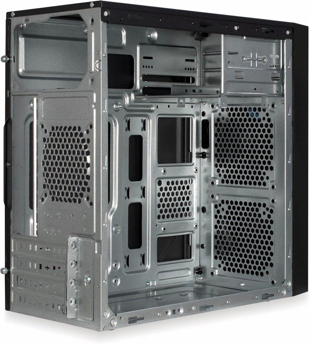 Inter-Tech Gehäuse IT-6505 Reto,Micro-ATX,2 USB-Frontanschluss schwarz
