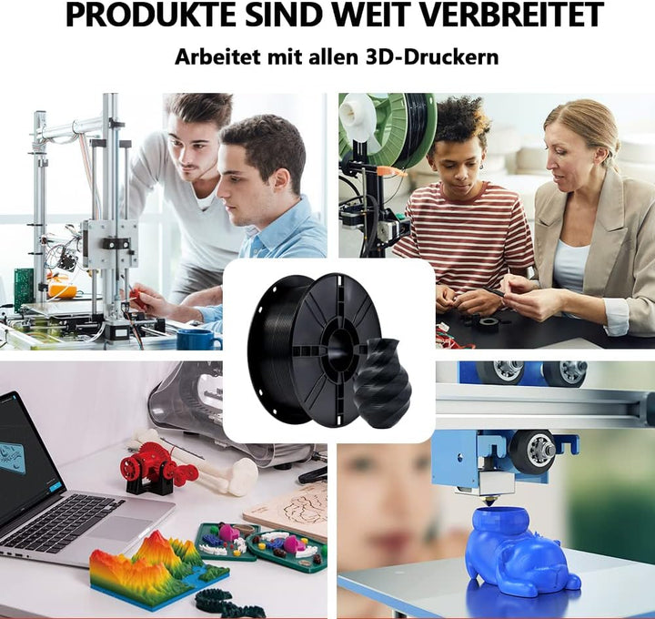 iBOSS PLA Plus (PLA+) 3D-Drucker Filament 1,75mm, Massgenauigkeit +/- 0,02 mm 1 kg Spule (2,2 LBS),