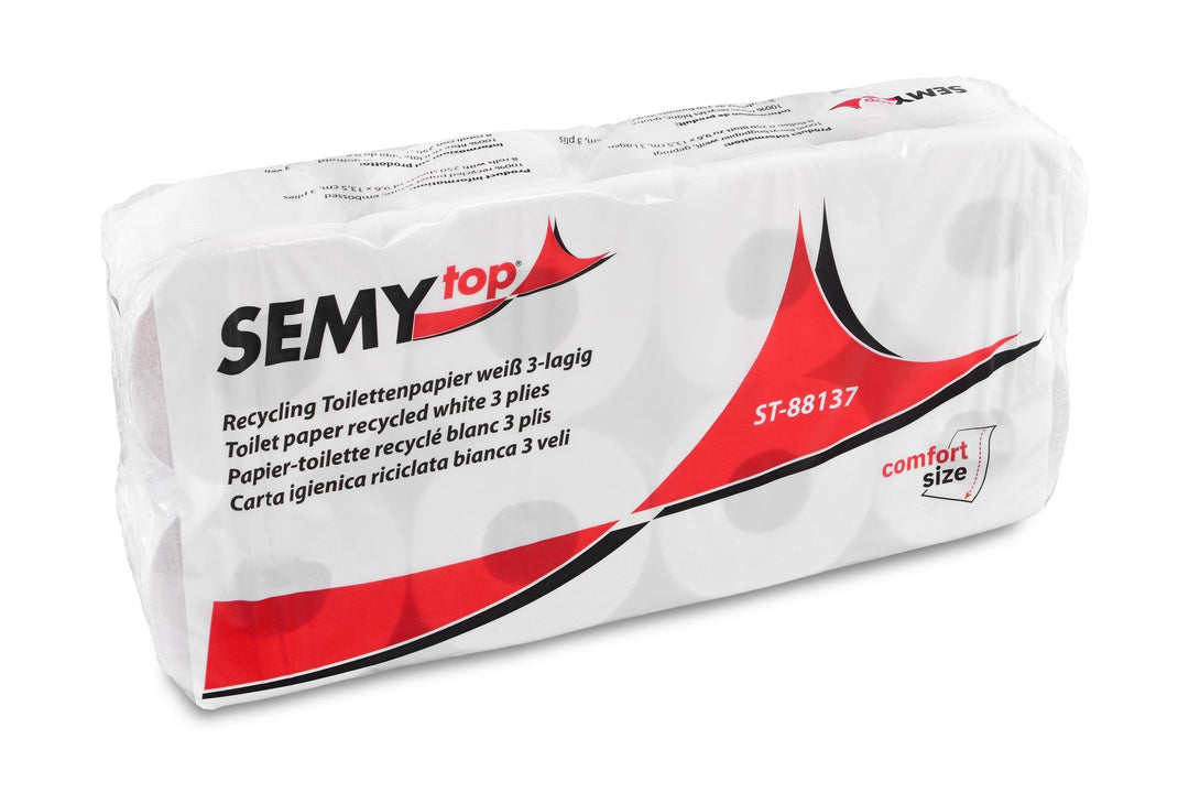 Semy Top ST-88137 Toilettenpapier, Weiss (72-er Pack)