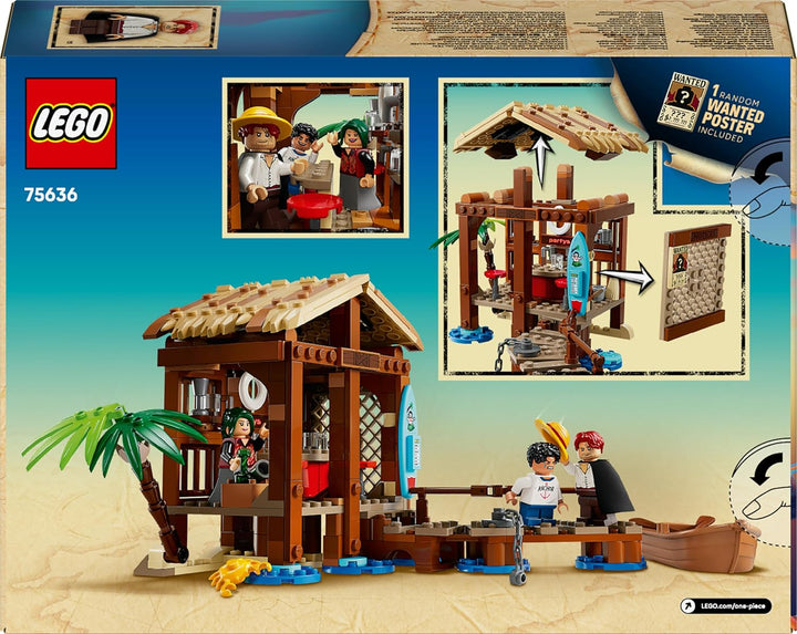 LEGO ONE Piece Windmühlendorf-Hütte - Spielzeug mit Boot, Jungen Ruffy, Shanks & Makino Minifiguren