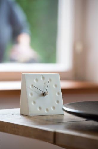Lemnos Tischuhr Drops Draw The Existance/kleine Uhr zum hinstellen aus Porzellan, hergestellt in Jap