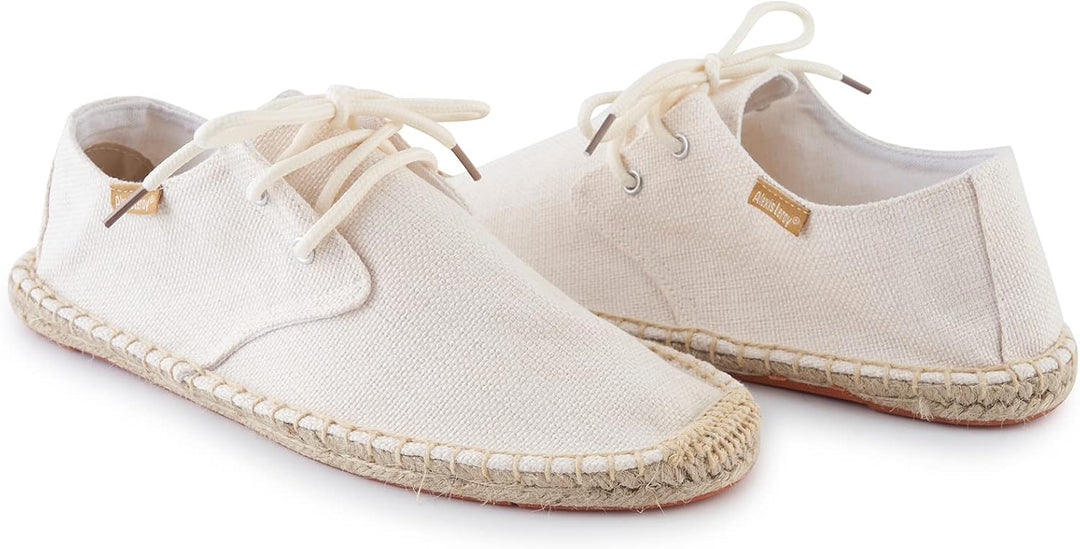 Alexis Leroy Lace Up Herren Espadrilles 41 EU Beige 22ss, 41 EU Beige 22ss
